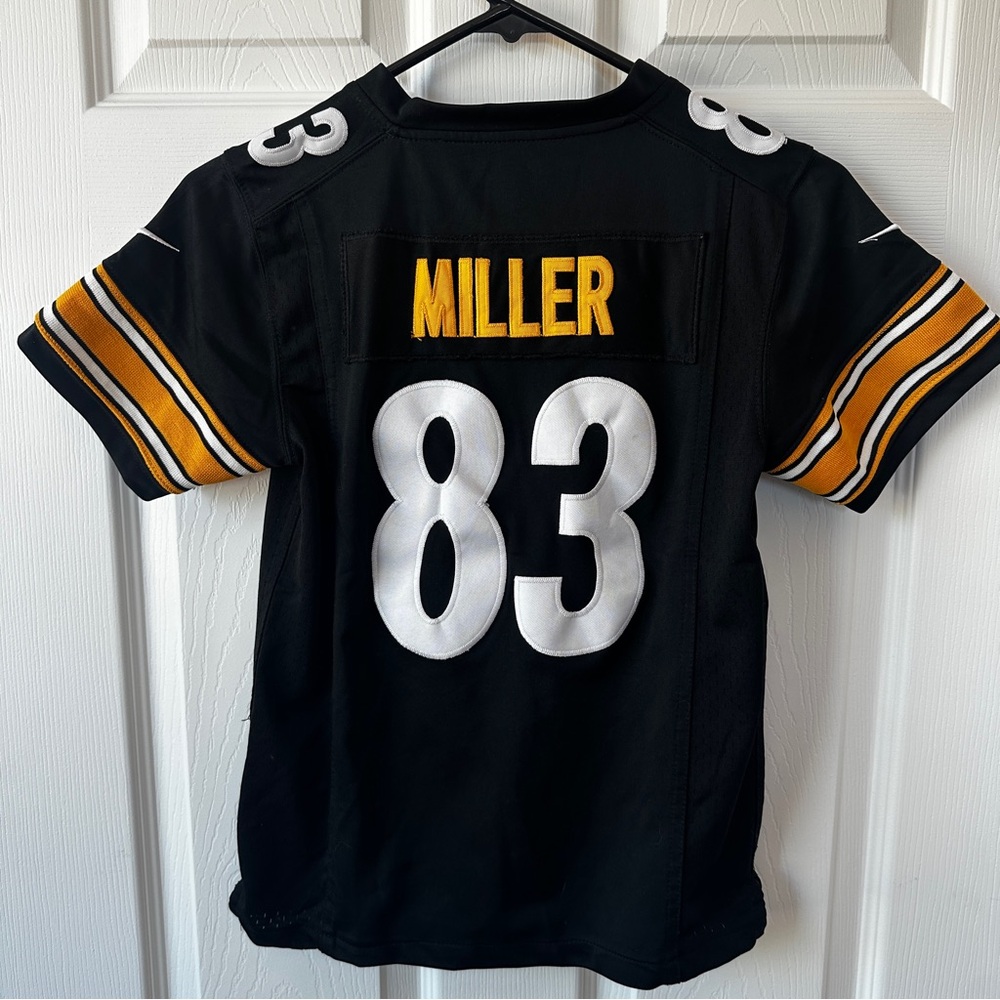 NFL Steelers Miller #83 Kids Stitched Jersey